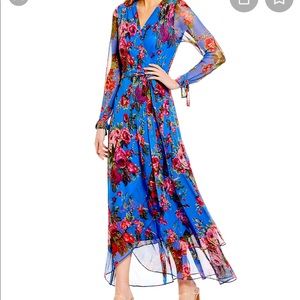Betsey Johnson floral maxi sheer sleeve NWT